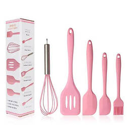 Набір кухонного приладдя kitchenWare 5 предметів, pink