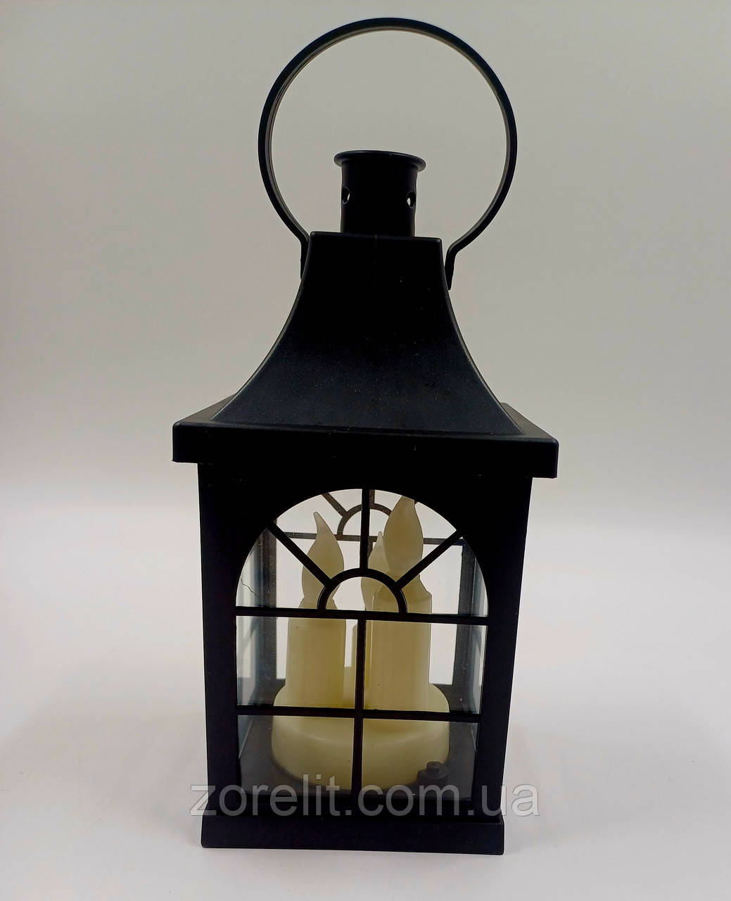 Лампадка Decorative Led Lantern на батареї чорна
