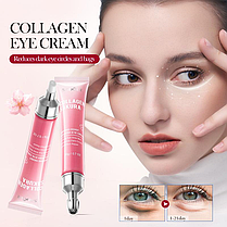 Крем для еластичної шкіри під очима із колагеном та сакурою Sadoer Collagen Sakura Elasticity Eye Cream, 20 г., фото 5