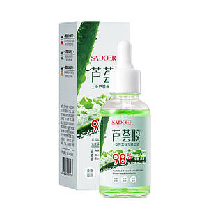 Зволожуюча сироватка для обличчя із алое віра Sadoer,30 мл., фото 1