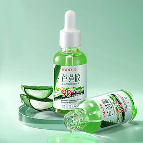 Зволожуюча сироватка для обличчя із алое віра Sadoer,30 мл., фото 2