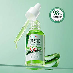 Зволожуюча сироватка для обличчя із алое віра Sadoer,30 мл., фото 3