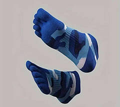 Набір чоловічі короткі шкарпетки з пальцями (40-43) 5 пар камуфляж, фото 5