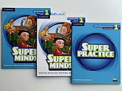 Комплект Super Minds Second Edition 1 Student's Book + Workbook + Super Practice (Підручник + робочий зошит + граматика)