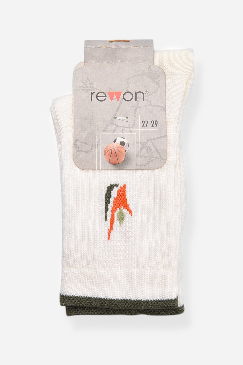 Шкарпетки дитячі демісезонні білого кольору 198527S, фото 1