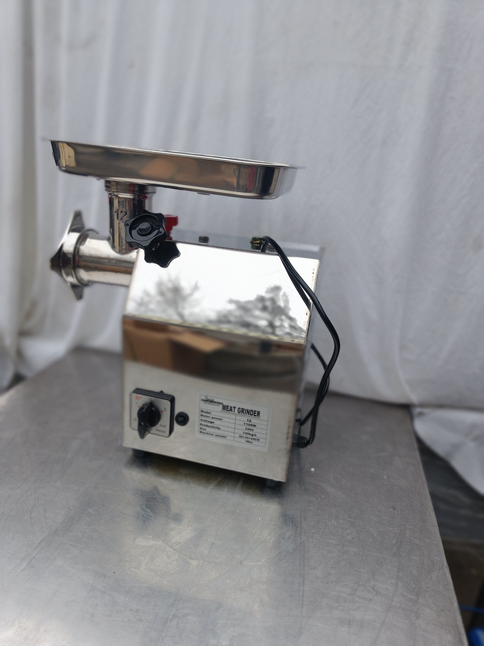 М’ясорубка промислова Vektor BL-3-22 (реверс) 200 кг/год, фото 1