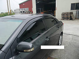 Дефлектори вікон (вітровики) для Toyota Corolla 2008+ 4шт (HIC)