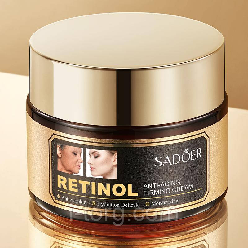Антивіковий крем, що зміцнює, з ретинолом SADOER, 50г.