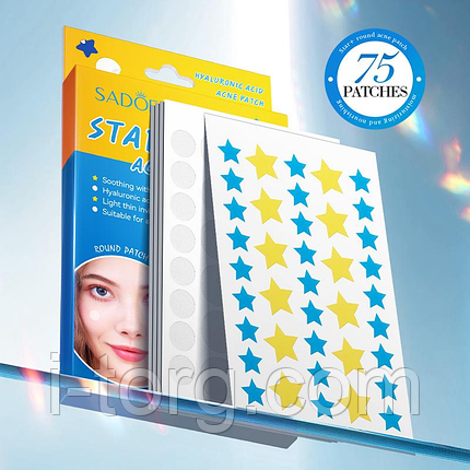 Патчі проти акне Sadoer Acne Patch, 75шт\уп., фото 1