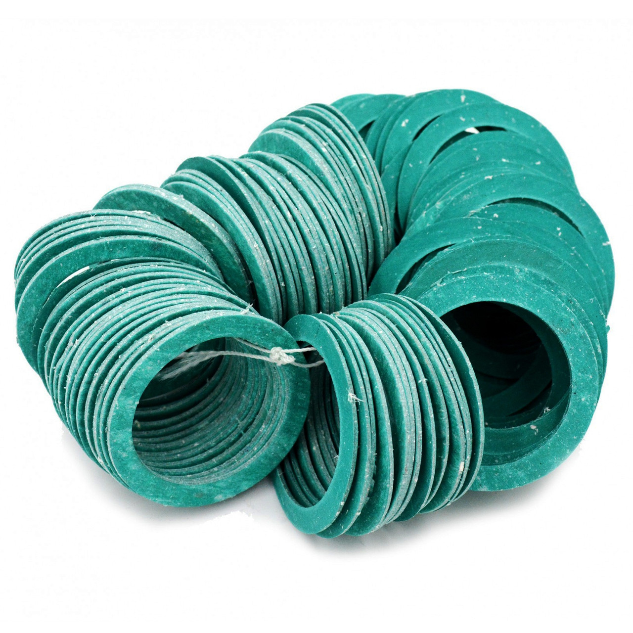 Прокладка паронітова алюмінієва батарея 42 х 32 х 2 мм зелена упаковка 100 шт, фото 1