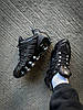 Чоловічі кросівки Nike Shox LT Black Найк Шокс ТЛ чорні повністю шкіра сітка підошва air унісекс, фото 9
