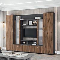 Сучасна стінка під телевізор у вітальню зал із шафою завширшки 280 см Галіція Д Київський Стандарт