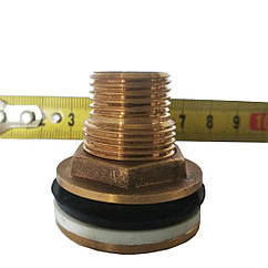 Врізка в бак 1/2 дюйма з притискною гайкою з латуні