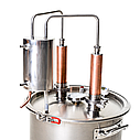 Дистилятор побутовий "Гетьман Мідний" подвійний перегонки з царгами 25 літрів тм БУДЬМО, фото 3