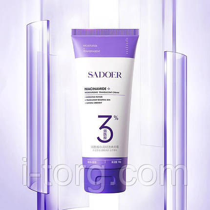 Крем для обличчя з ніацинамідом Sadoer, 100 г, фото 2