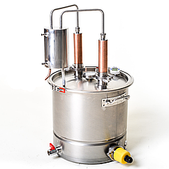 Дистилятор електричний подвійний перегонки Гетьман Мідний Будьмо 50