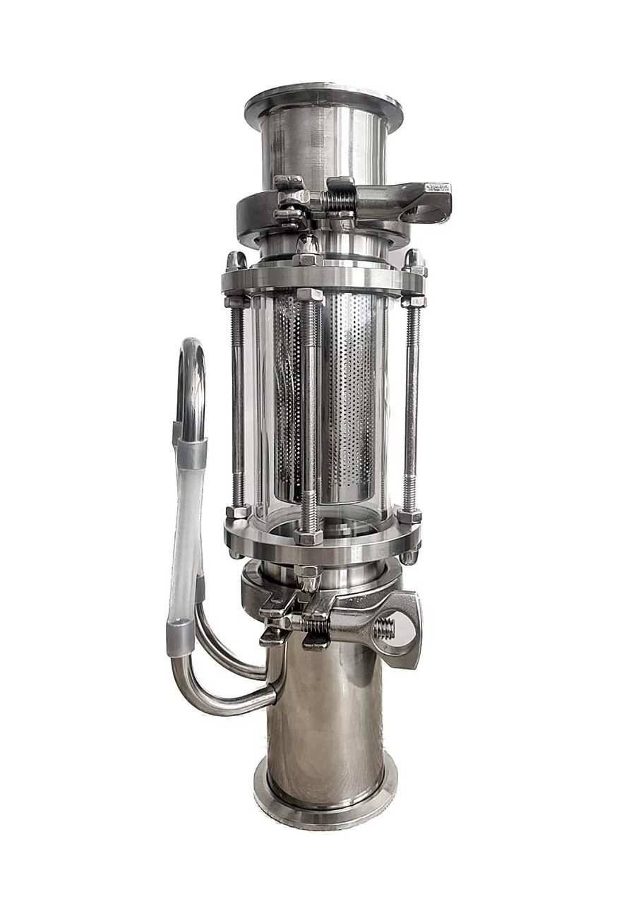 Екстрактор Сокслета кламп 2 для домашнього дистилятора, Сталевий стакан для ароматизації, фото 1