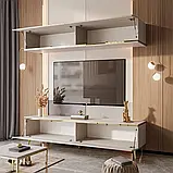 Меблева стінка на косих ніжках Aurora II (кашемір/золотий), фото 2