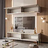 Меблева стінка на прямих ніжках Aurora II (кашемір/золотий), фото 2