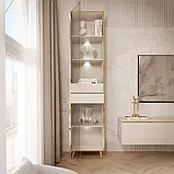 Вітрина на косих ніжках Aurora (кашемір/золотий), фото 2