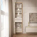 Вітрина навісна Aurora (кашемір/золотий), фото 2