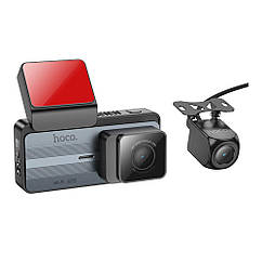 Відеореєстратор Hoco DV12 2K IPS Display WI-FI+GPS+Камера Колір Сірий
