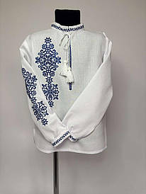 Вишиванка для хлопчиків "Еней" з білого домотканого полотна