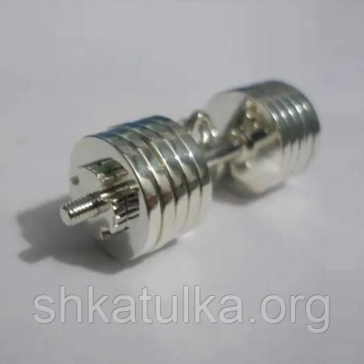 Крутий кулон "Гантеля" розбірна зі срібла 925 проби, фото 1