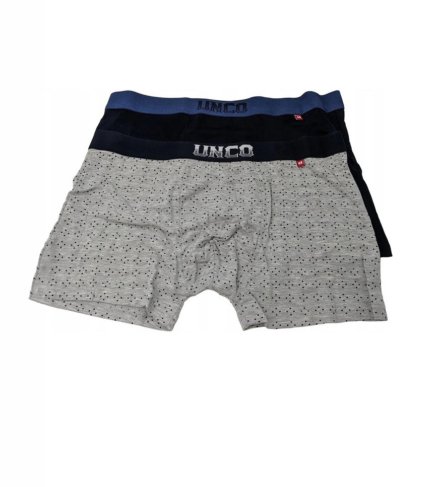 Труси-боксери чоловічі UNCO Underwear (2 шт.) XL Grey/Black