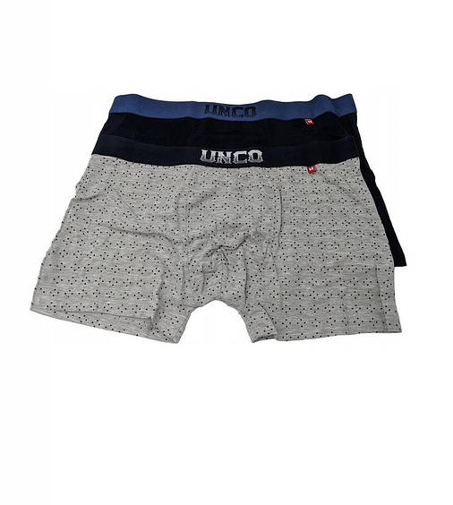 Труси-боксери чоловічі UNCO Underwear (2 шт.) XL Grey/Black, фото 1
