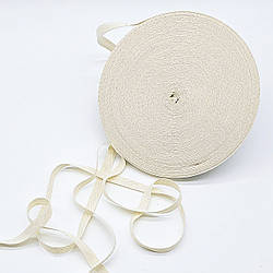 Кіперна стрічка ХБ / колір кремовий / ширина 1 см / замовлення від 1 метра