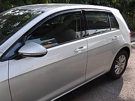 Дефлектори вікон (вітровики) для VW Golf-7 2012+ 5D 4шт (HIC)