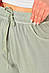 Штани жіночі однотонні напівбатальні м'ятного кольору 198247S, фото 4