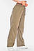 Штани жіночі однотонні напівбатальні темно-бежевого кольору р.9XL/10XL 198249S, фото 2