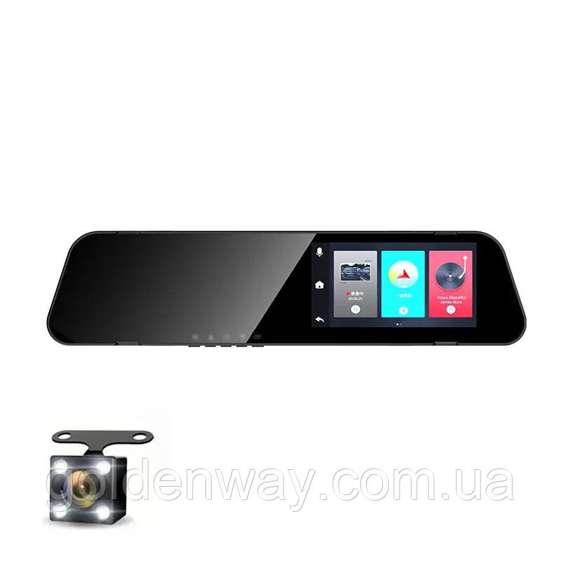 Дзеркало з відеореєстратором BLАСKBОХ HD DVR 1080P екран 4.3 дюймів + задня камера для паркування