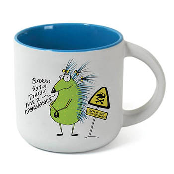 Чашка з їжаком "Токсік" (350 мл)