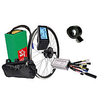 Електронабір для велосипеда 36 В 350 Вт MXUS XF07 з акумулятором 10 А/год та дисплеем LCD-4