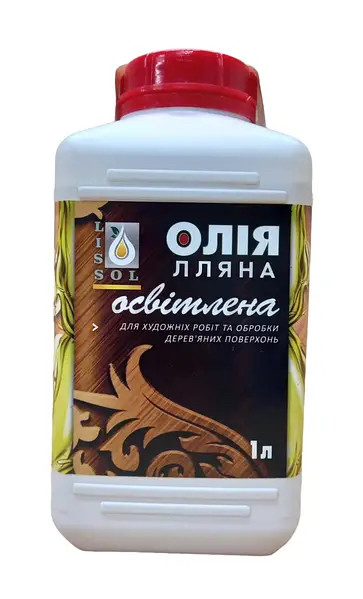 Олія лляна освітлена LISSOL 1 л для дерева, фото 1