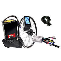 Електронабір для велосипеда 36 В 350 Вт MXUS XF07 з акумулятором 13 А/год та дисплеем LCD-4