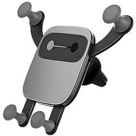 Автомобільний тримач для телефону RIAS H-ZL356 в повітропровід Black (7_01973)