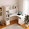 Кутовий стіл Teenager 155х119х170h см корпус білий ТМ Viorina-Deko, фото 9