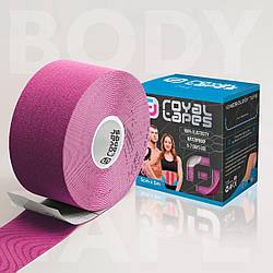 Кінезіотейп для тіла Royal Tapes body care (5 см х 5 м) — Рожевий
