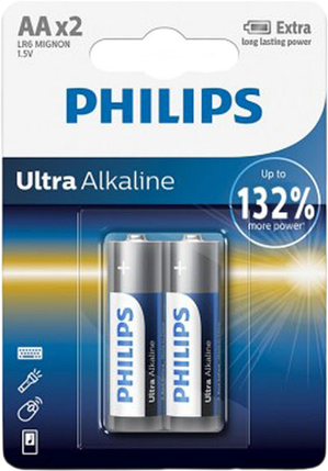 Батарейка Philips Ultra Alkaline (LR6E2B/10), фото 1