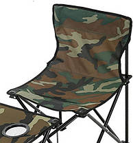 Розкладний квадратний стіл і 2 стільці Камуфляж у сумці для перенесення, фото 5