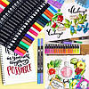 Набір двосторонніх маркерів Dual Brush Pens 80 шт. у чохлі, фото 8