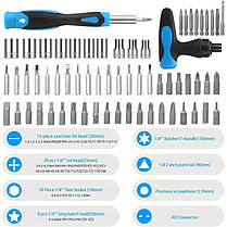 Набір інструментів 63 предмети в кейсі, фото 2