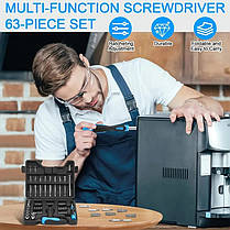 Набір інструментів 63 предмети в кейсі, фото 5