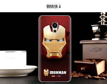 Чохол силіконовий бампер для Meizu pro 6 з картинкою Ironman