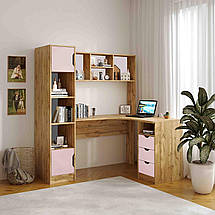 Кутовий стіл Teenager 155х119х170h см корпус Дуб Тахо ТМ Viorina-Deko, фото 6