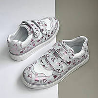 Кеди шкіряні для дівчинки Bebetom